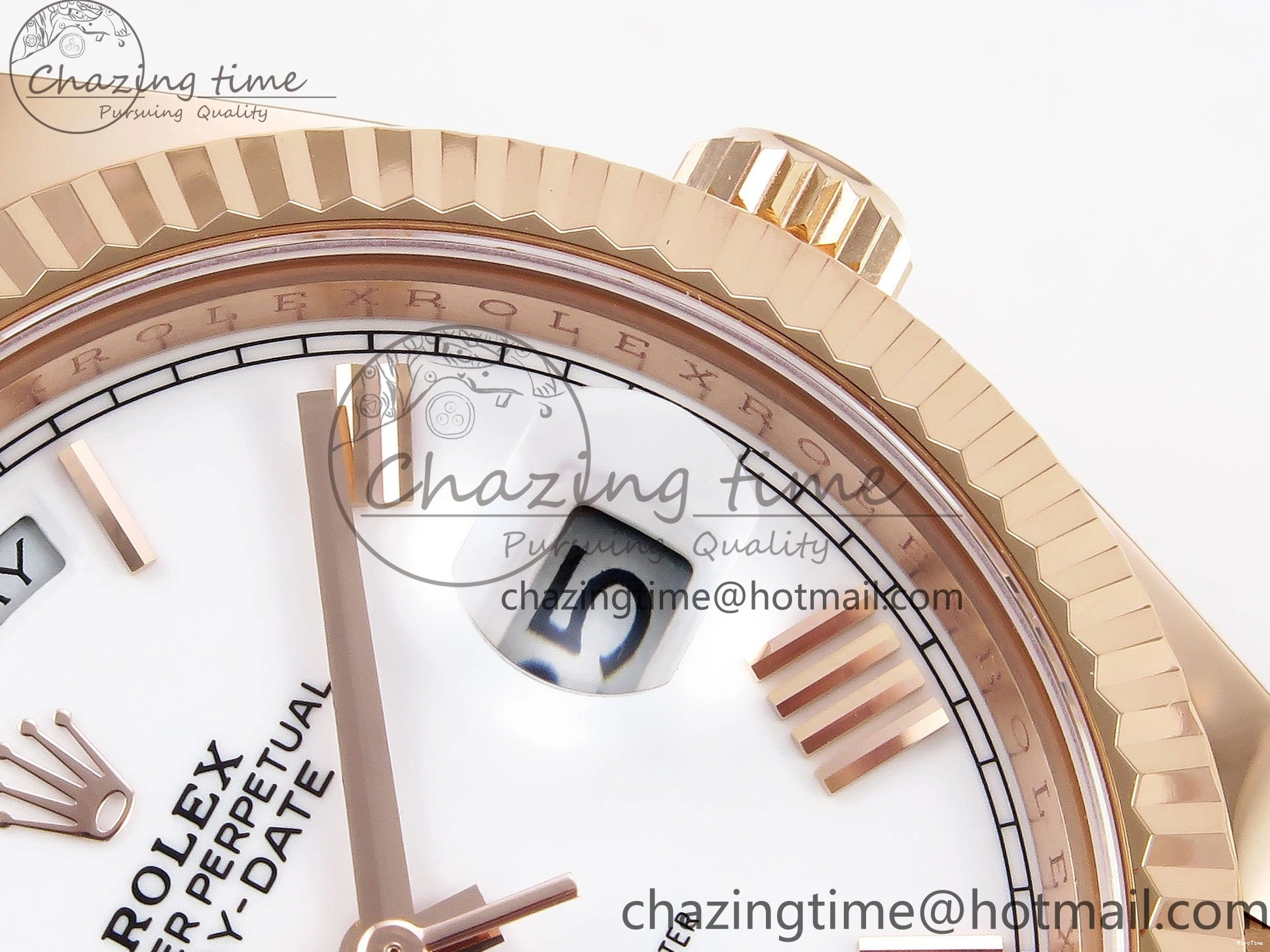 MiroTime 0318 Day Date 40 RG 228235 ARF 1:1 Best Edition White Roman Dial on President Bracelet VR Bright 1510